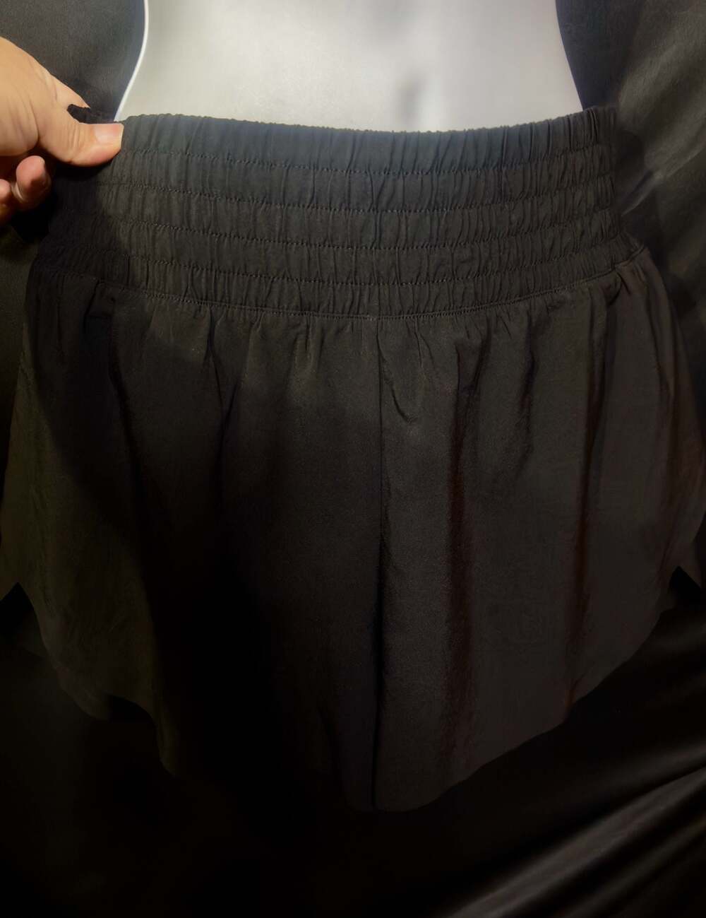 CrzyogaWomen's lined Black Athletic Running Shorts